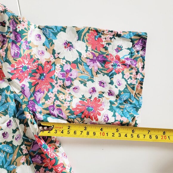 Vintage Liberty London Floral Pattern Button Down Blouse - Size M - Picture 6 of 7